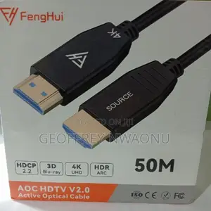 50m Hdmi 2.0 Active Optical Cable-High-Speed 3d HDTV Cord