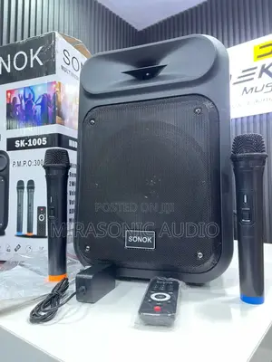 Sonok 10 Inches Two 2 Wireless Microphone Pa System
