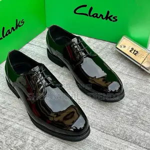 Mens Patent Derby Shoes