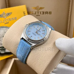 Original Breitling Blue Leather Strap Watch
