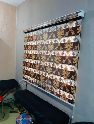 Floral Brown Window Blinds