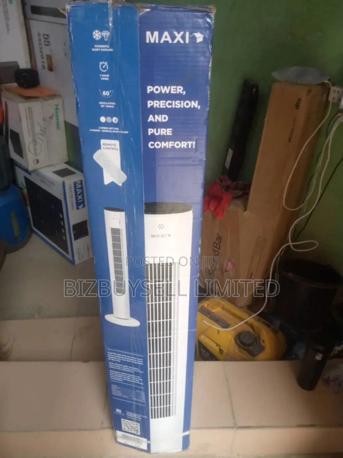 40" Maxi Tower Fan and Oscillation Function.