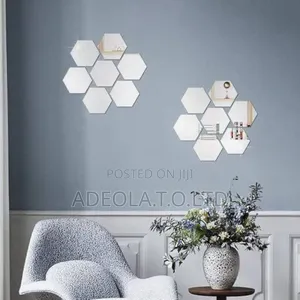 7pcs Hexagon Flexible Deco Mirror