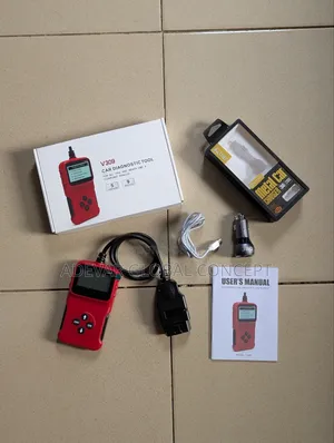 V309 Car Diagnostic Scanner Tool + JBQ Metal Car Charger 36w