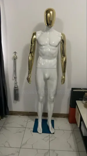 White And Gold Chrome Facelsss Man