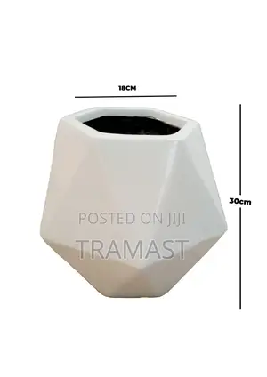 Decagon Fiberglass Flower Vase | Manufacturer Wholesaler