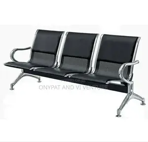 Visitors Waiting Airport Chair With Leather