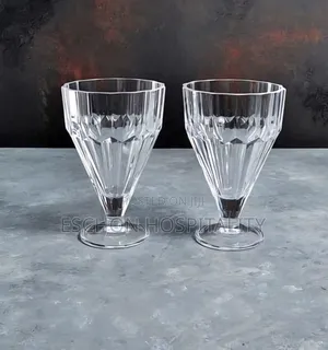 Paşabahçe Pleats Crystal Ice Cream Bowls / Cups