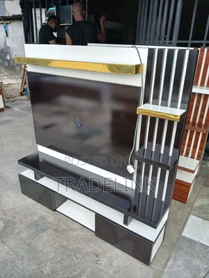 Black and Gold Tv Console