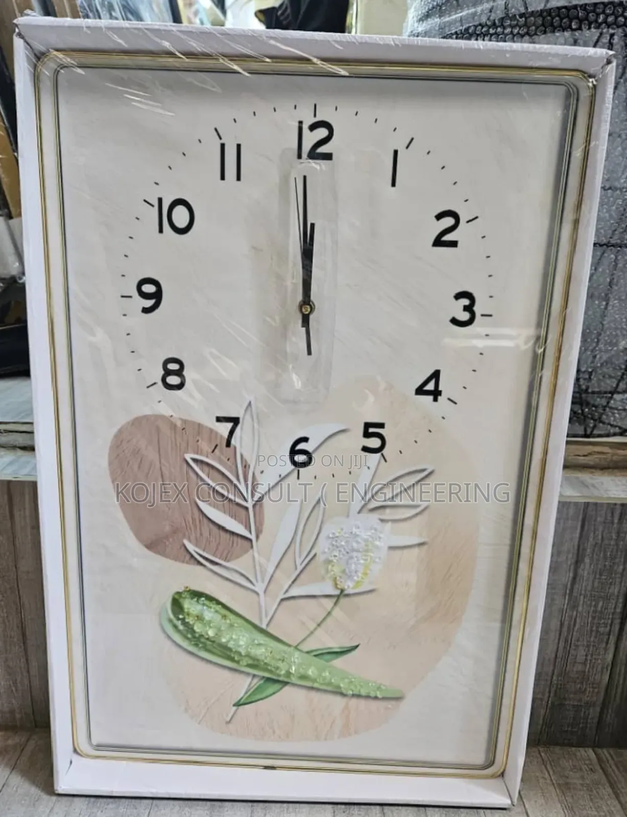 Acrylic Wall Frame With Wall Clock