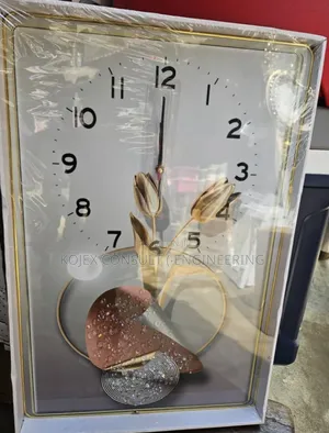 Acrylic Wall Frame With Wall Clock