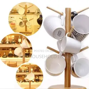 Mug Holder Tree Coffee Cup Holder Bamboo Mug Tree Stand