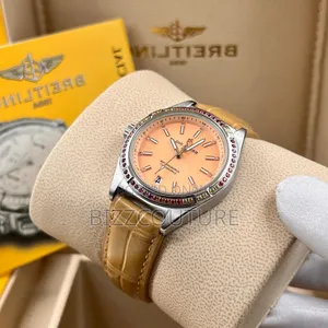 Original Breitling Brown Leather Strap Watch