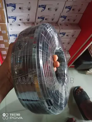 Rg59 CCTV Cable 100% Copper With Power by 100meter