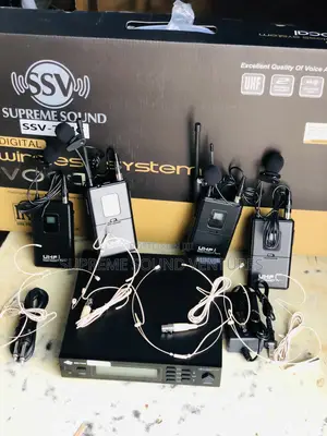 Ssv Quality 4 Lavalier/Lapel Wireless Microphone S/R