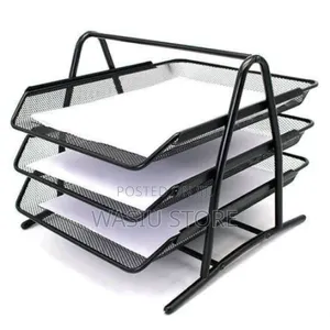 3 Layer A4 Metal Tray Office Desk Organiser