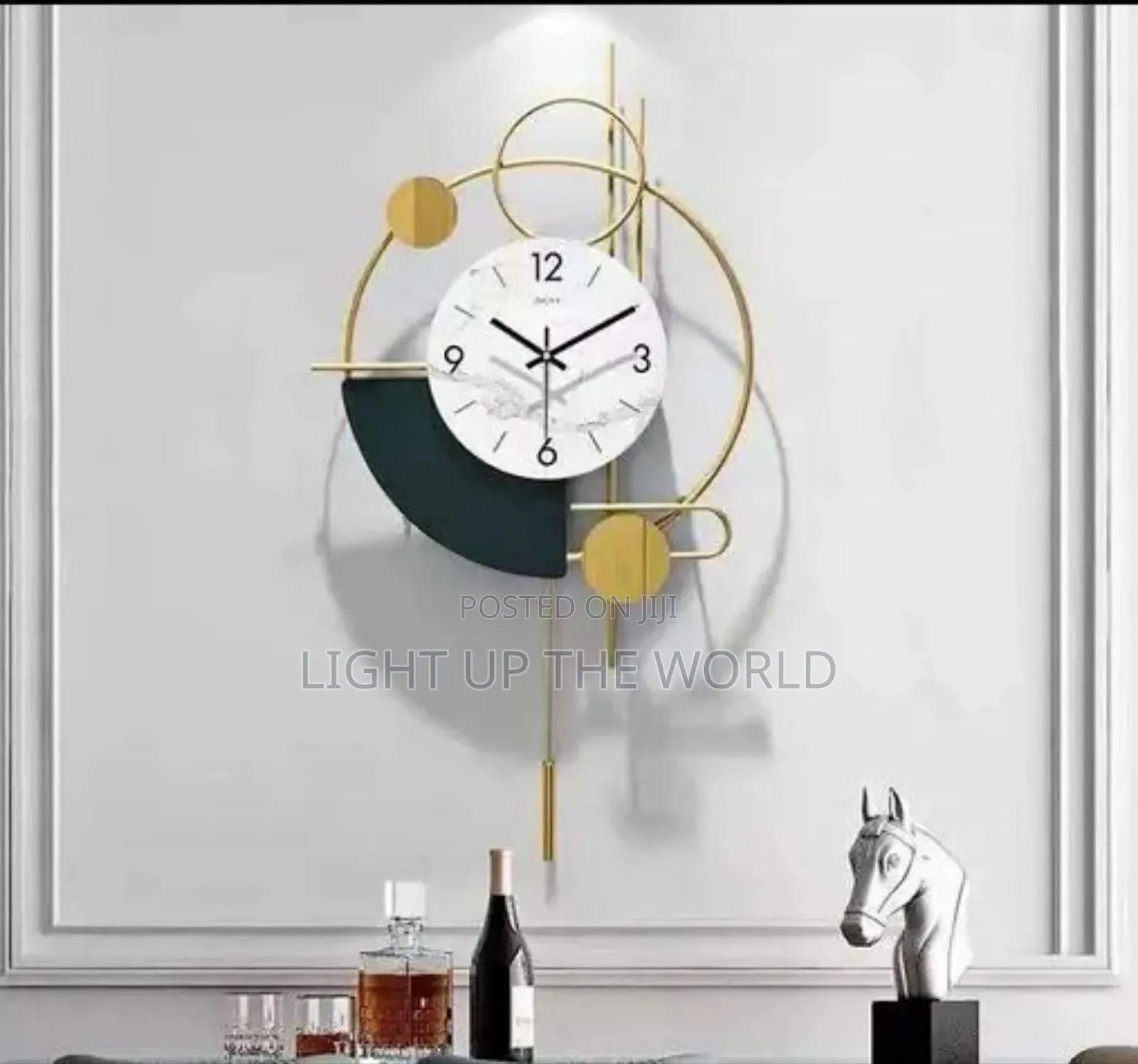 Gold Wall Clock