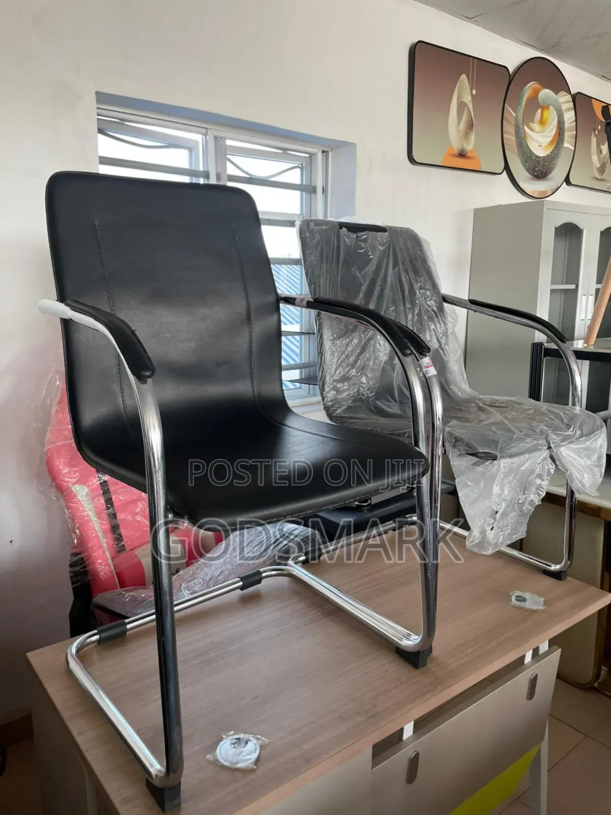 Office Visitors Chair Stackable.