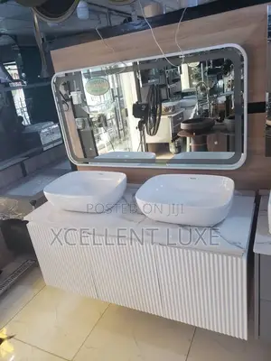Double Bowl Cabinet With Led Mirror