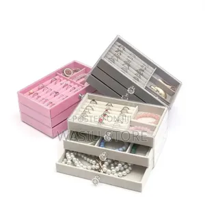 3 Drawer Acryic Jewelry Box Organizer