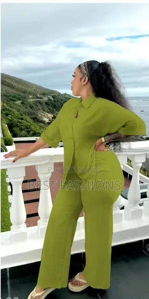Ladies 2 Piece Palazzo Trousers