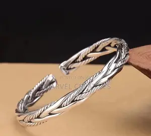 Explosive Retro Silvery Bracelet Men and Women Retro
