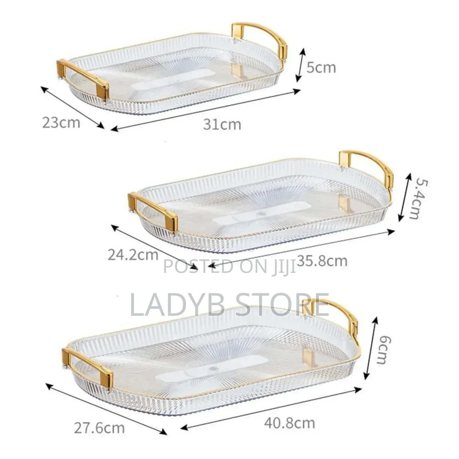 3set Acrylic Tray
