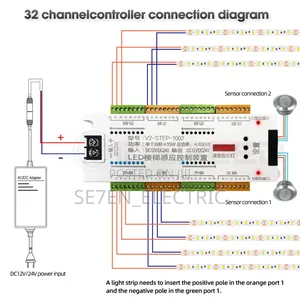 32ways Sensor Pir Staircase Sensor Controller