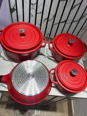 4set Cast Iron Pot Set With Pan