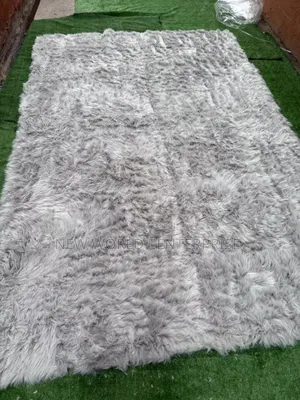 8by11 Feets Light Gray Modern Fur Rug