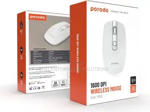 Porodo 2.4g and Bluetooth Rechargeable Mouse Dpi 1600