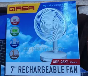 7" Table Top Rechargeable Fan