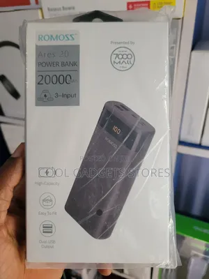 Romoss Ares 20 Portable Power Bank 20000mah Usb Type-C Input