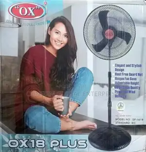 Ox Plus Standing Fan 18" Inches 100% Copper Coil