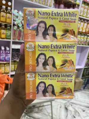 Nano Extra White Natural Papaya Carrot Soap 6 PCS