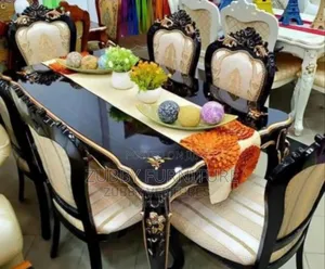 Quality and Imported Royal Dining Table by 6 Chairs