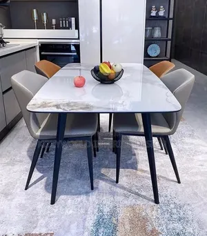 Marble Dining Table With Four Chairs.