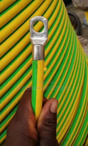 70mm Earth Cable Green and Yellow Single Cable