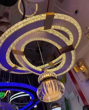 Double Ring and One Ball Crystal Chandelier