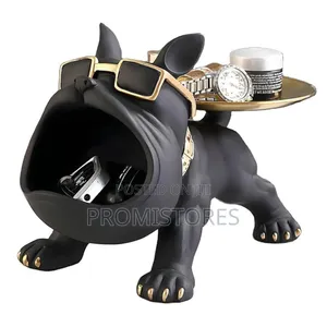 French Bulldog Resin With Storage Tray
