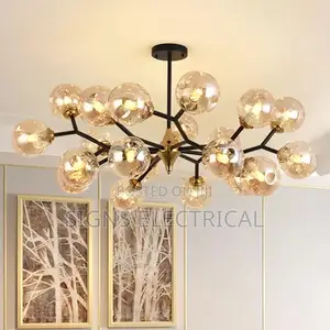 Nordic Glass Ball Lamp Modern Led Ceiling Chandelier