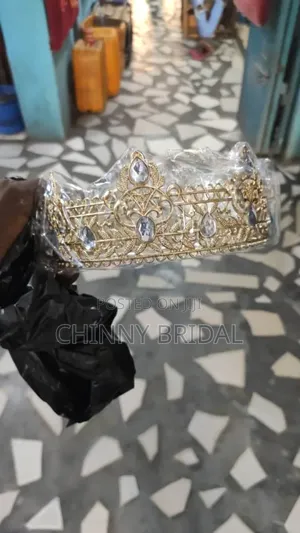 Gold Colour Crown for Men