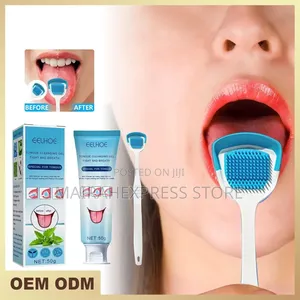 Tongue Cleaner Gel With Brush 4 Bad Breath Treatments.