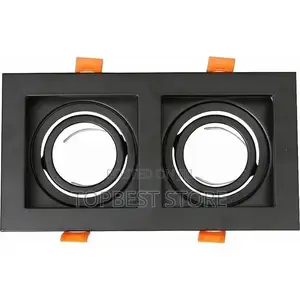 Square Ceiling Recessed Gu10 Downlight Complete With Bulbs