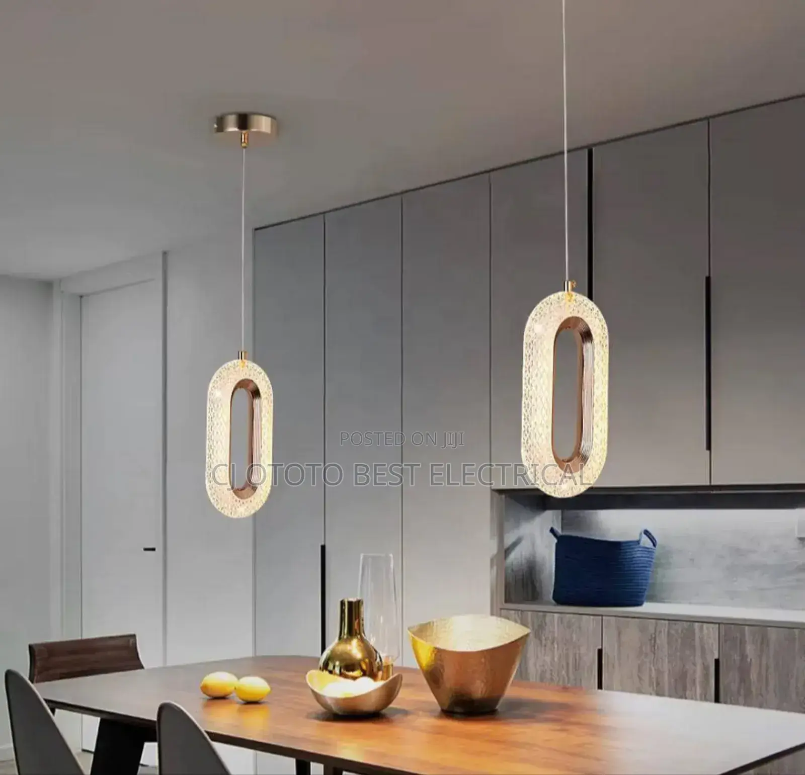 Led Single Crystal Pendant Light