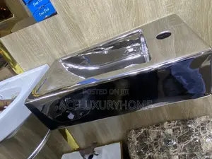 Sleek Chrome Rectangular Shape Basin
