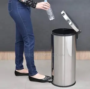 30l Stainless Pedal Bin
