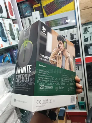 Green Lion Solar Echo Anc Infinite Playtime Headphones