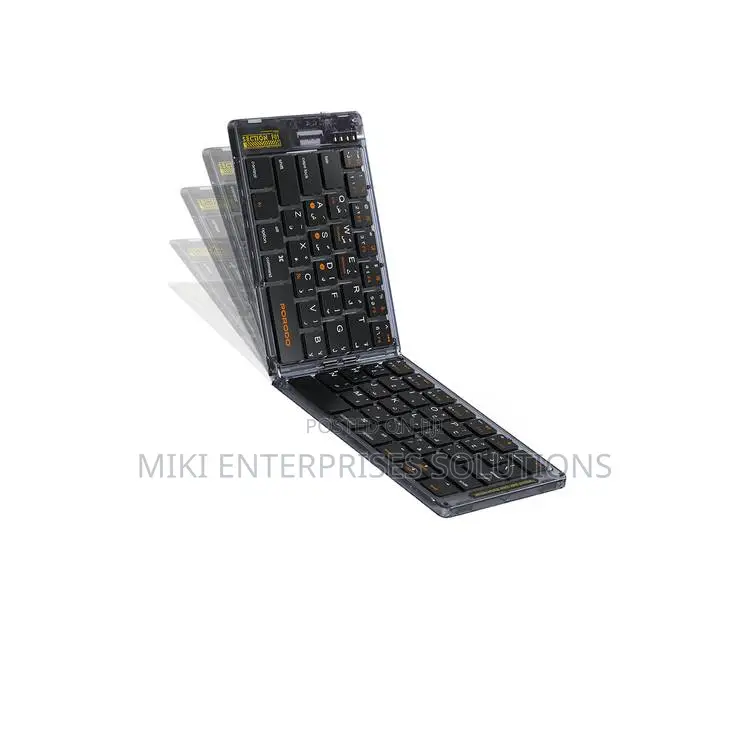 Porodo Transparent Bluetooth Folding Keyboard