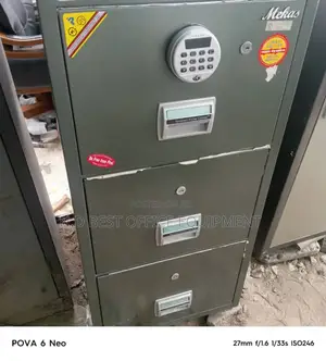 3 Drawings Fireproof Safe Cabinets Digital